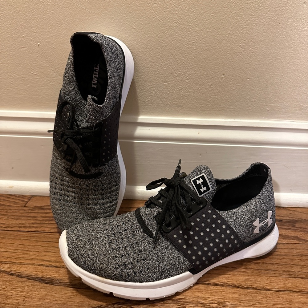 Under Armour Black and Gray Athletic Shoes